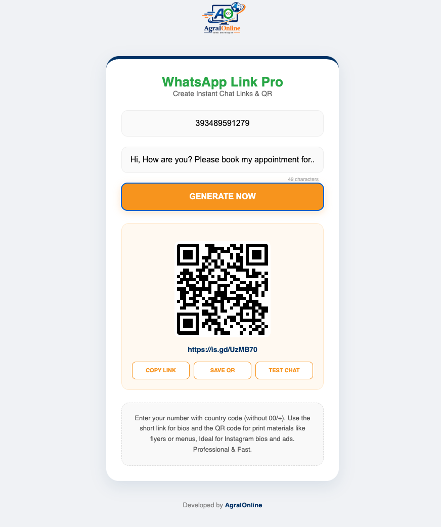 WhatsApp Link Pro
